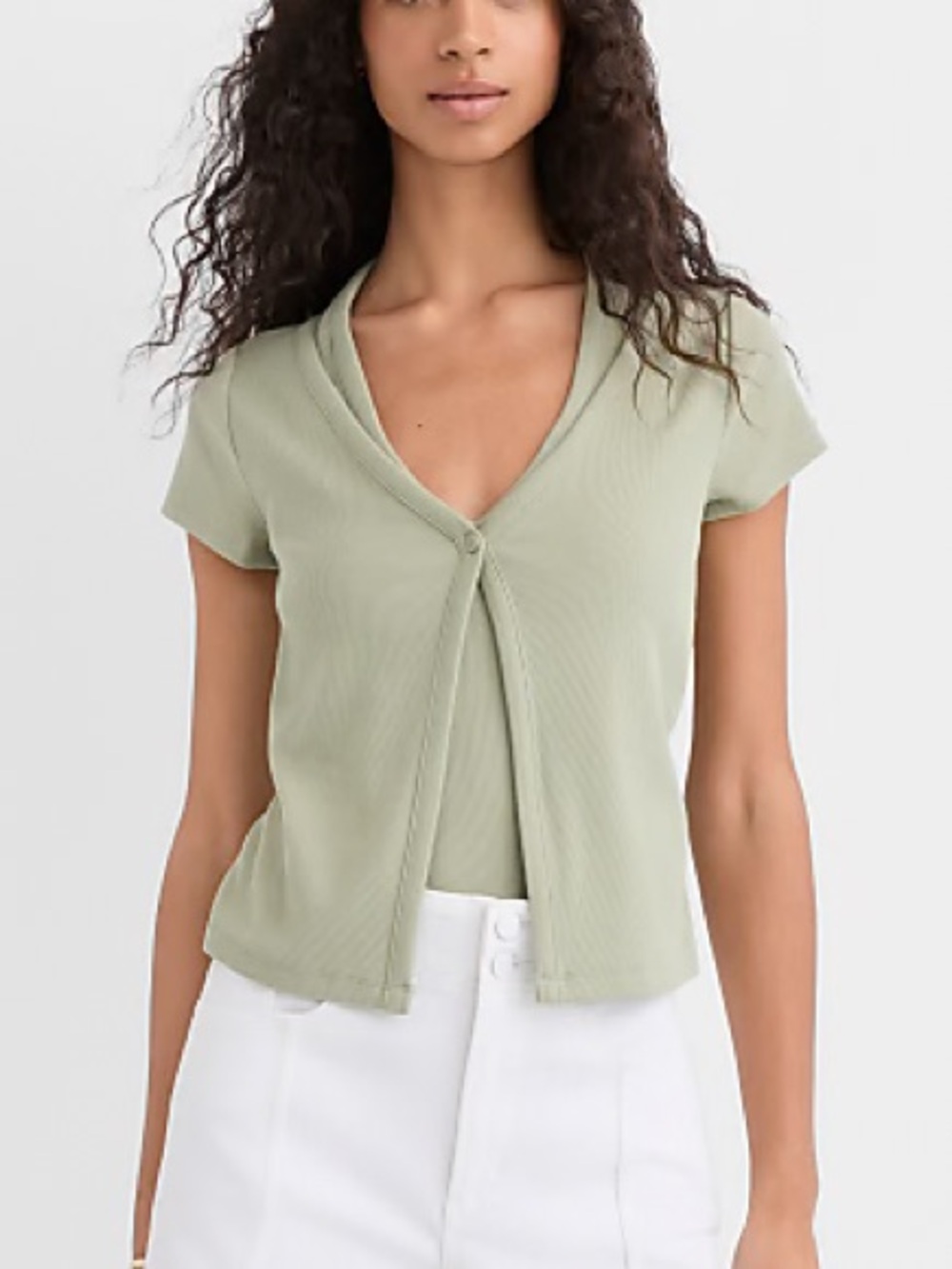 LOFT Ribbed Halter Layered Top